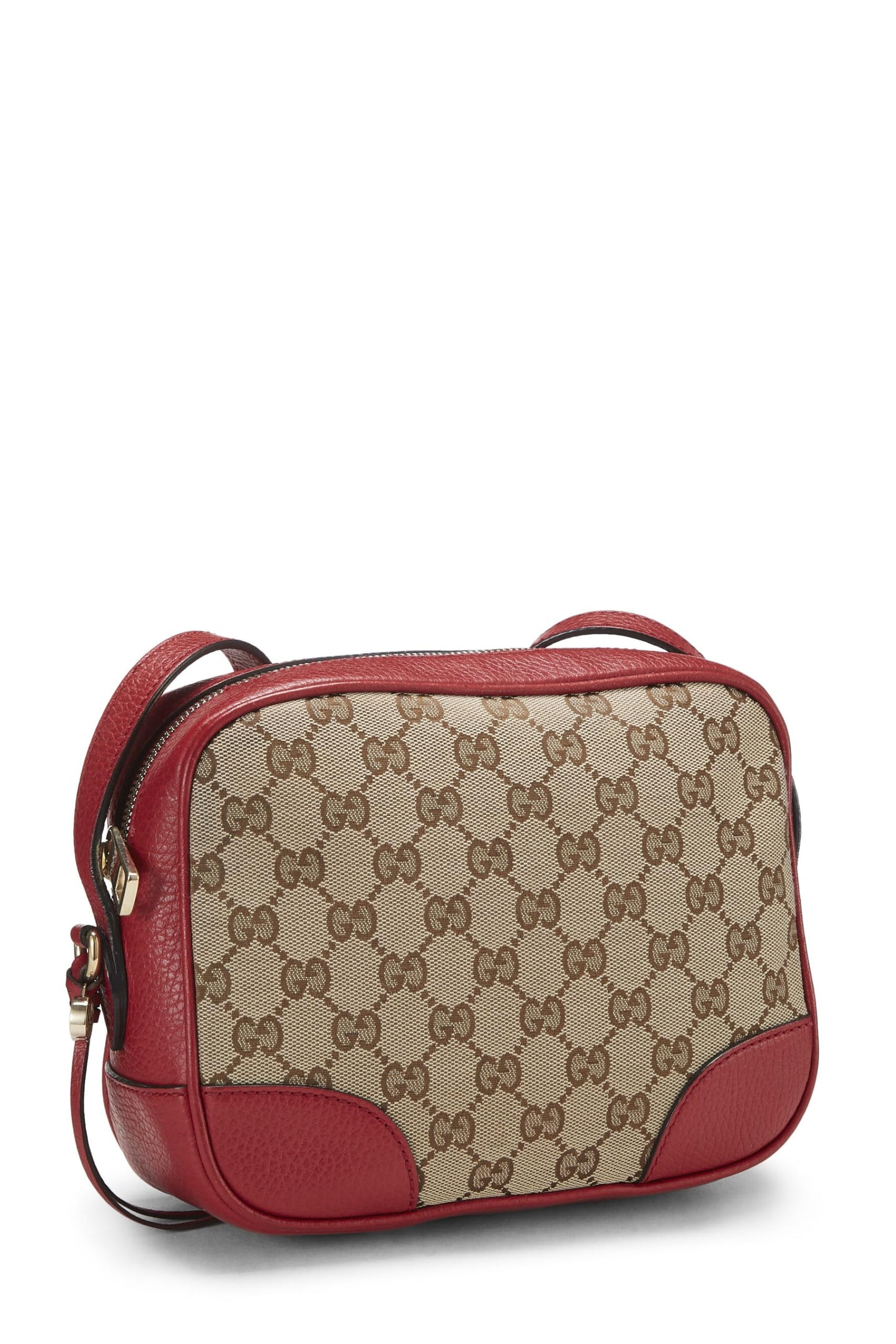 Gucci, Pre-Loved Red Original GG Canvas Bree Crossbody Mini, Red