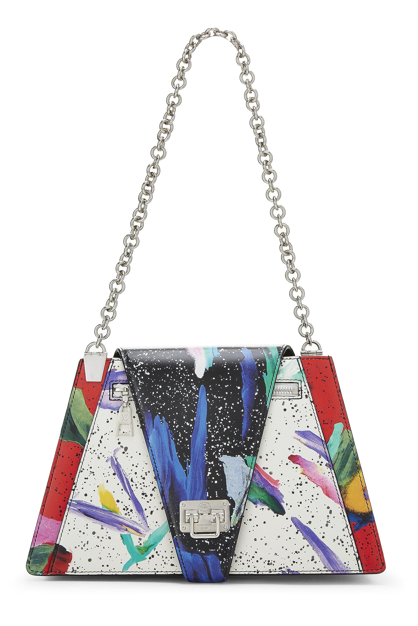 Louis Vuitton, Bolso trapecio de piel de becerro multicolor Pre-Loved, Multicolor