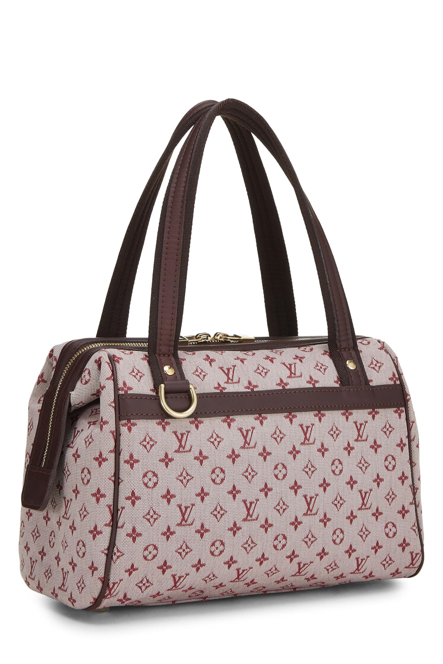 Louis Vuitton, Pre-Loved Burgundy Monogram Mini Lin Josephine PM, Red