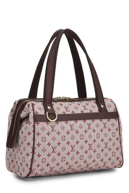 Louis Vuitton, Pre-Loved Mini Lin Josephine PM con monograma burdeos, Rojo