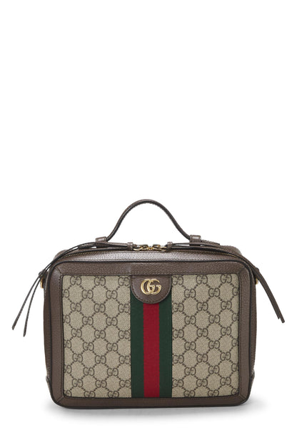 Gucci, sac à bandoulière Ophidia en toile GG Supreme d'origine d'occasion, taille moyenne, marron