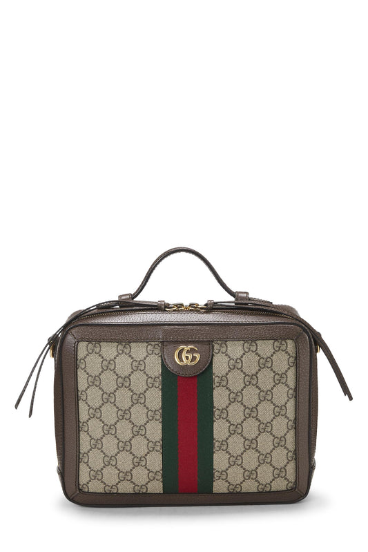 Gucci, Hombro mediano Ophidia con tela GG Supreme original Pre-Loved, marrón