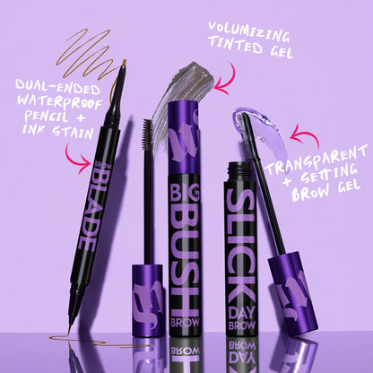 Urban Decay Brow Blade Lápiz para cejas 2 en 1 y lápiz impermeable (Dark Drapes - Marrón oscuro), a prueba de manchas, resistente a la transferencia, tinte de tinta para cejas y lápiz cremoso para cejas, vegano, sin crueldad - 0.01 oz