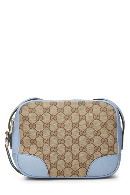 Gucci, Pre-Loved Blue Original GG Canvas Bree Crossbody, Blue