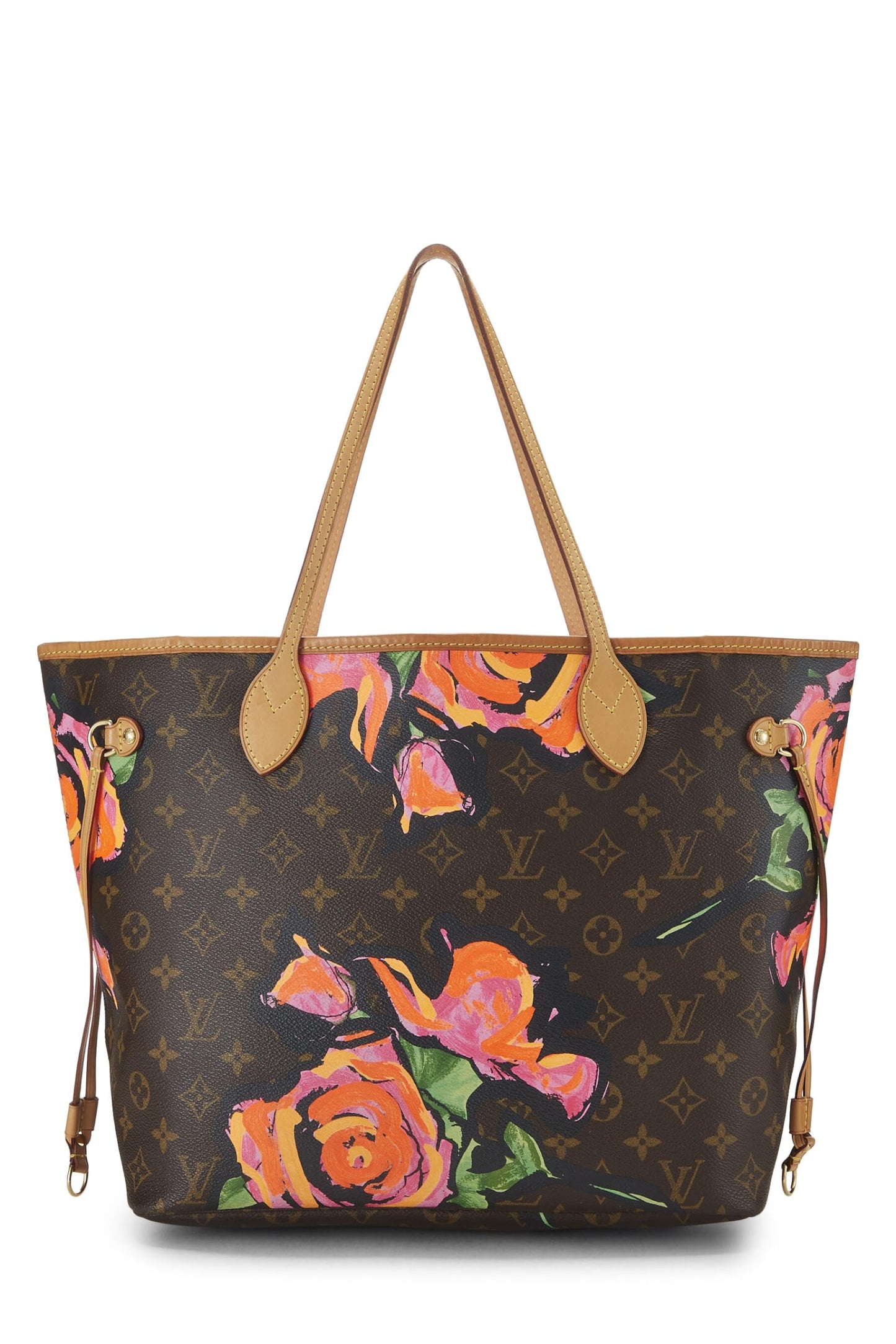 Louis Vuitton, Pre-Loved Stephen Sprouse x Louis Vuitton Monogram Canvas Roses Neverfull MM, Brown