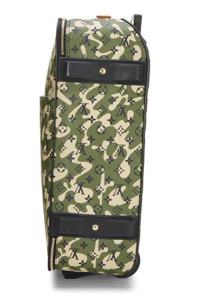 Louis Vuitton, Takashi Murakami x Louis Vuitton Monogramouflage Pegase 60 d'occasion, vert