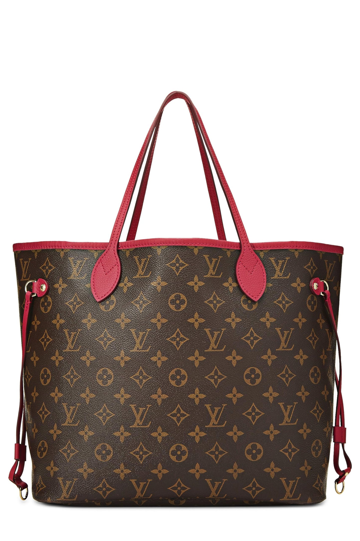 Louis Vuitton, Pre-Loved Neverfull MM de lona con monograma rosa y flor Ikat, Rosa