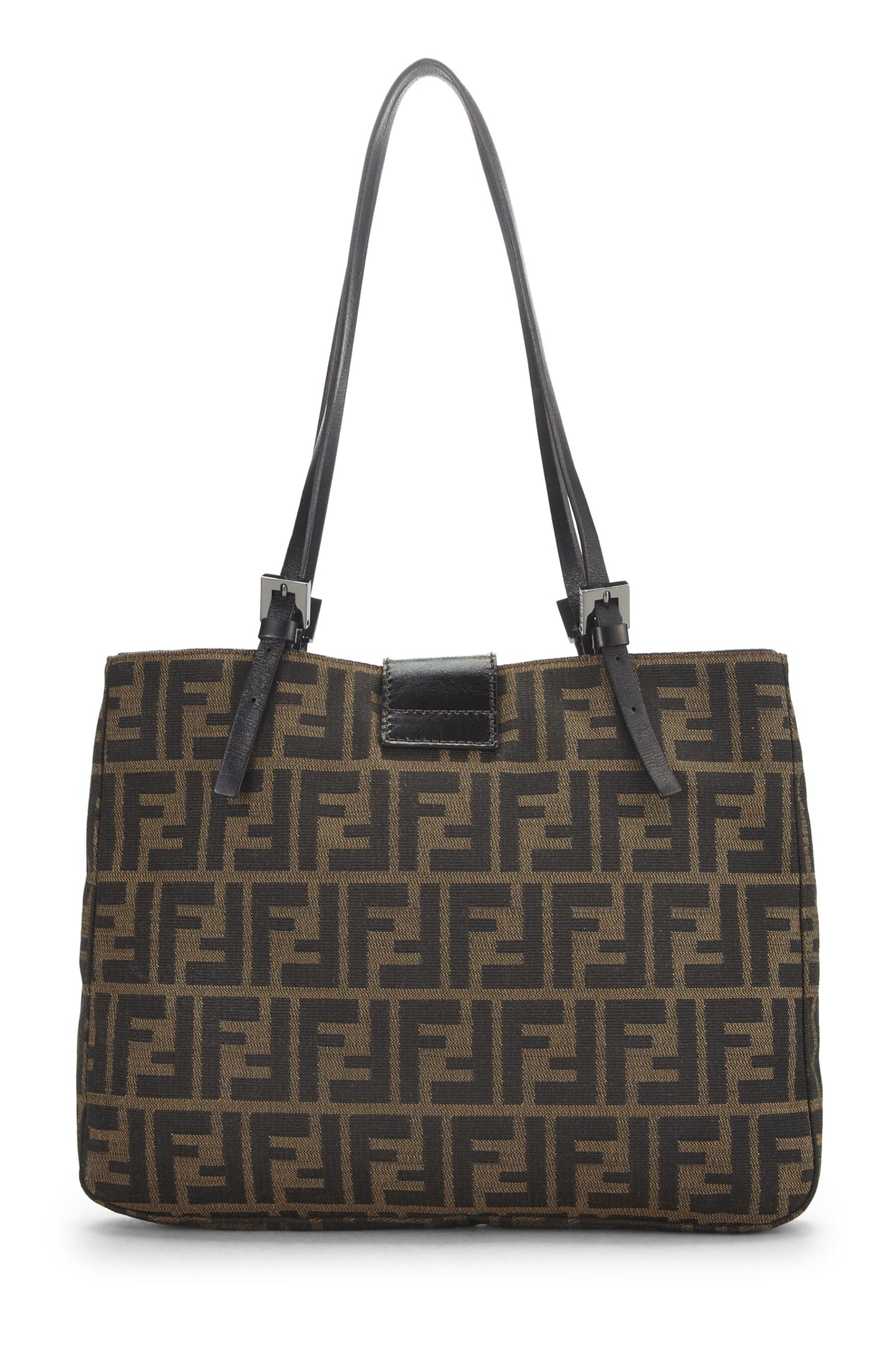 Fendi, Pre-Loved Blrown Zucca Canvas Tote Small, Brown