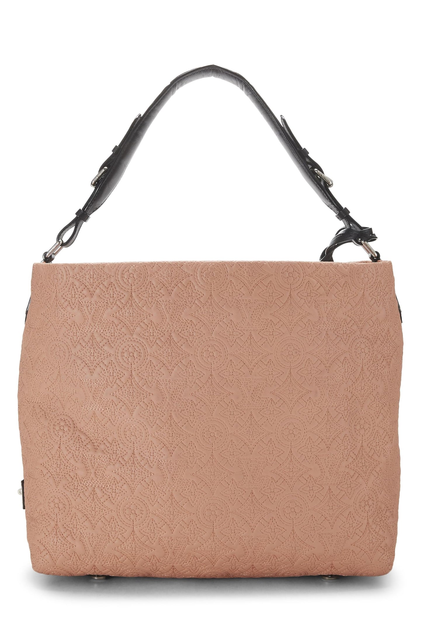 Louis Vuitton, sac hobo PM en cuir rose monogrammé Antheia d'occasion, rose