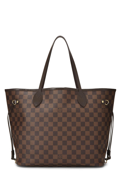 Louis Vuitton, Damier Ebene Neverfull MM NM de segunda mano, Marrón