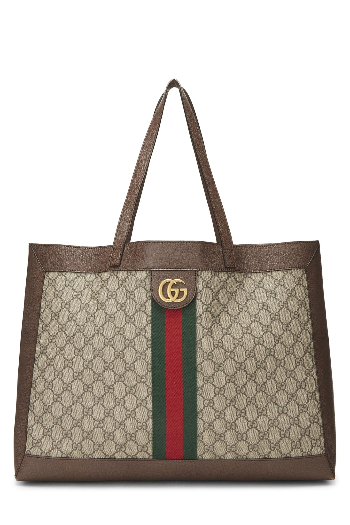 Gucci, Bolso tote Ophidia mediano de lona GG Supreme original Pre-Loved, marrón