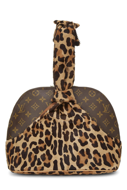 Louis Vuitton, Alaïa x Louis Vuitton Monogram Leopard Alma d'occasion, marron