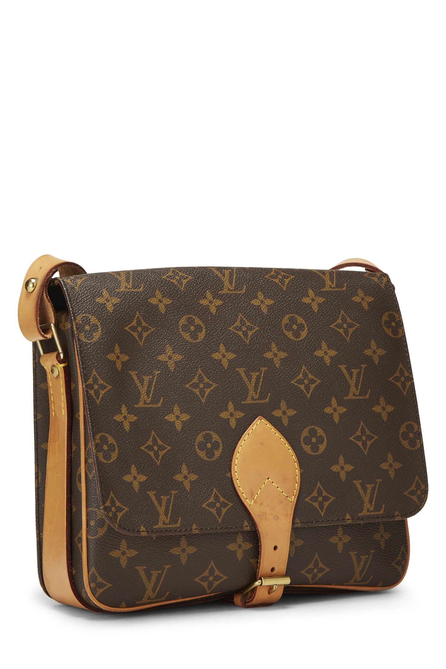 Louis Vuitton, Pre-Loved Monogram Canvas Cartouchiere GM, Brown