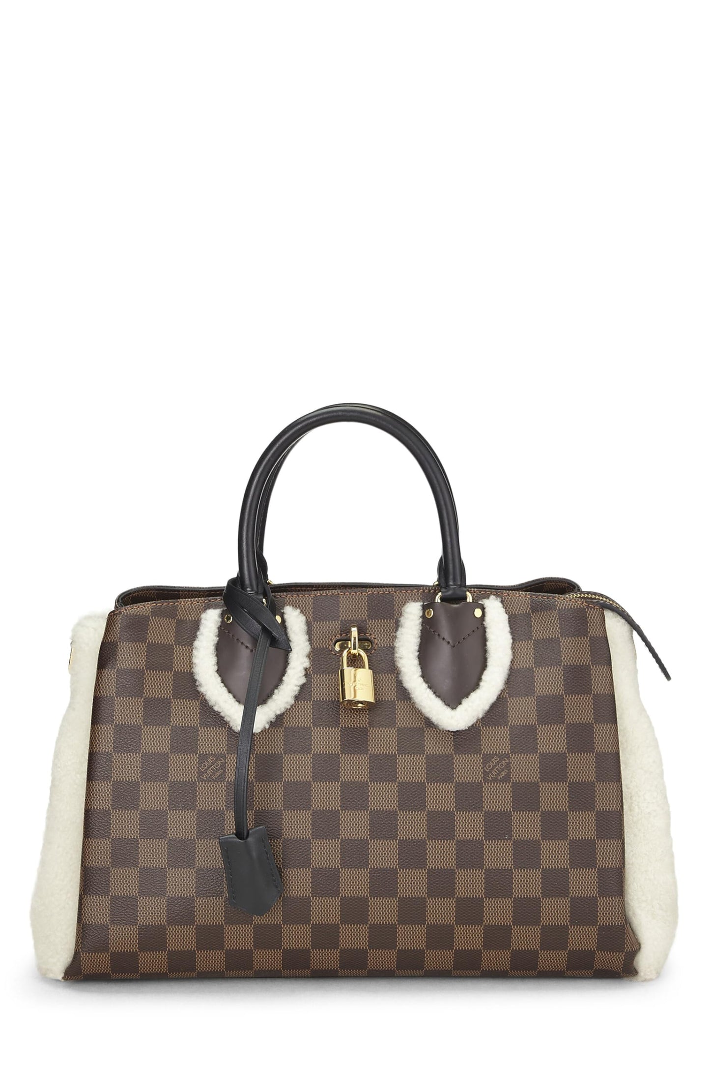 Louis Vuitton, Shearling Damier Ebene noir d'occasion Normandy, noir