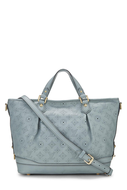 Louis Vuitton, Pre-Loved Blue Monogram Mahina Leather Stellar PM, Blue