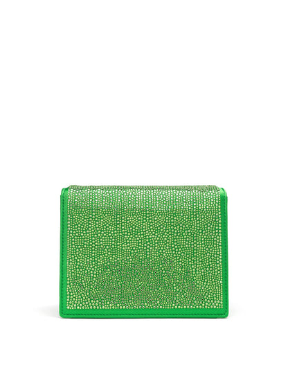 Oscar de la Renta, Pave Crystal Mini TRO Bag, Meadow