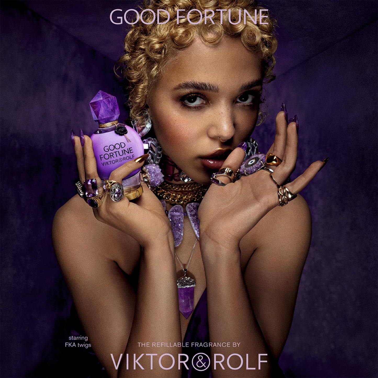 Viktor&Rolf - Good Fortune Eau de Parfum - Floral Women's Perfume - With Notes of Jasmine & Vanilla - 0.34 Fl Oz - Travel Size