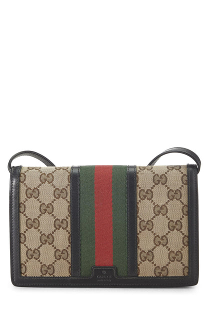 Gucci, sac à bandoulière en toile GG d'origine d'occasion, marron