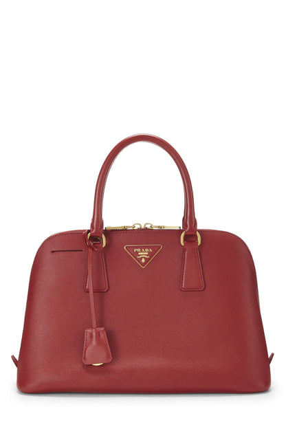 Prada, Promenade Saffiano rouge d'occasion, petite, rouge