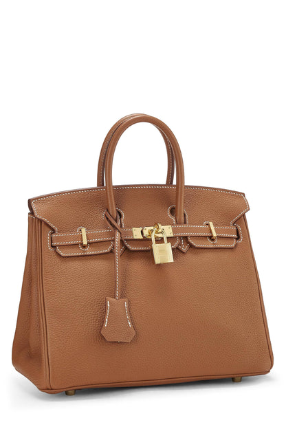 Hermès, sac Togo Birkin 25 doré d'occasion, Hermès Gold