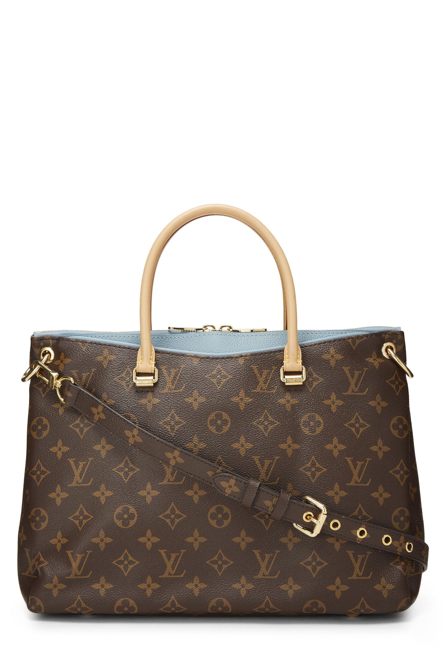 Louis Vuitton, Pallas en toile monogrammée bleue d'occasion, bleu