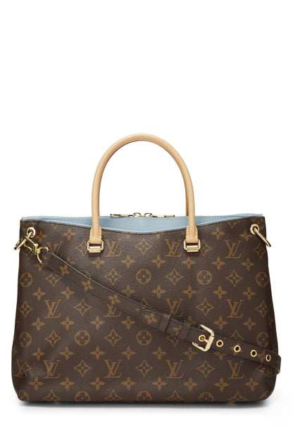 Louis Vuitton, Pre-Loved Blue Monogram Canvas Pallas, Blue