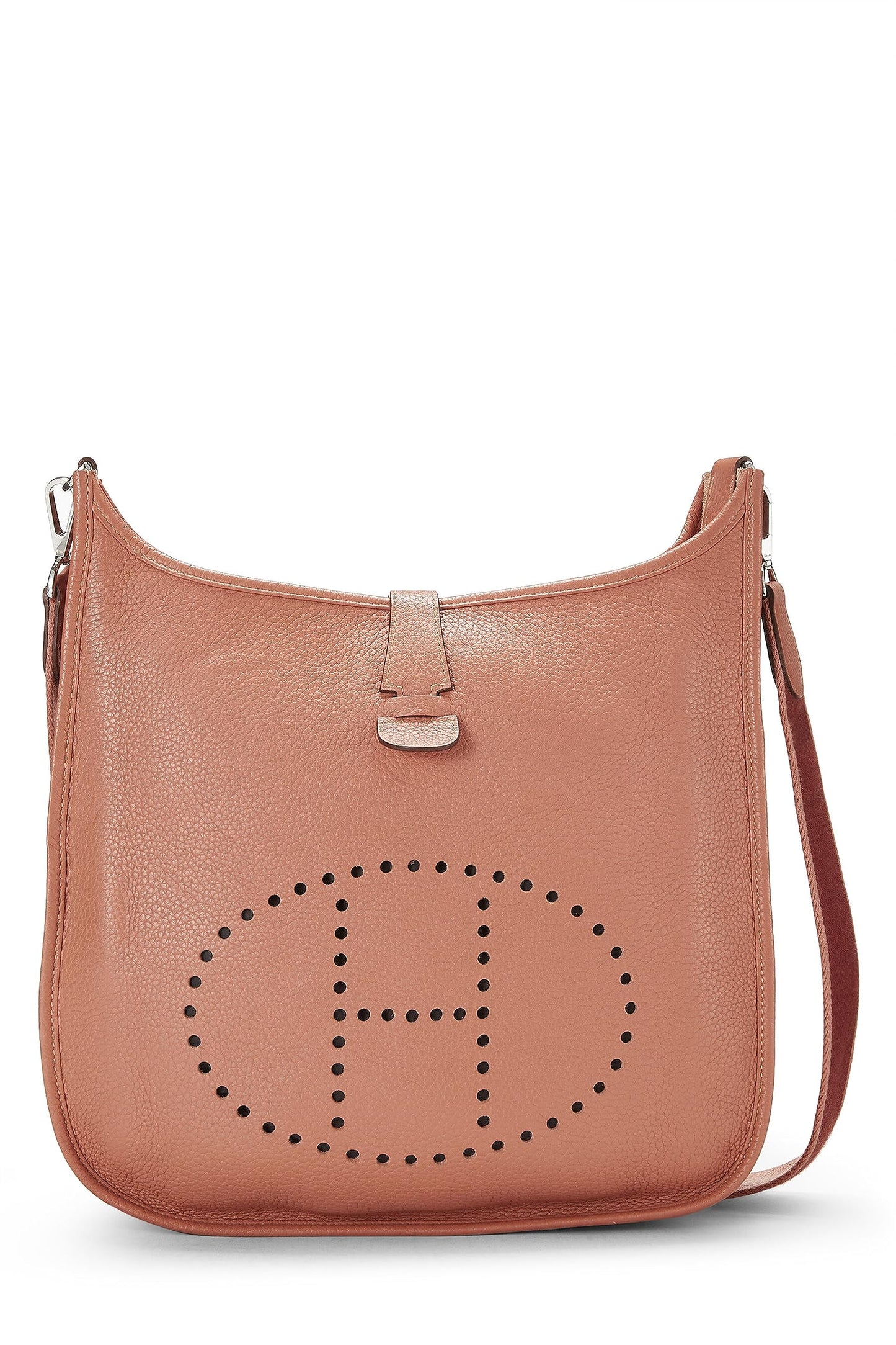 Hermès, Pre-Loved Pink Clemence Evelyne III GM, Pink