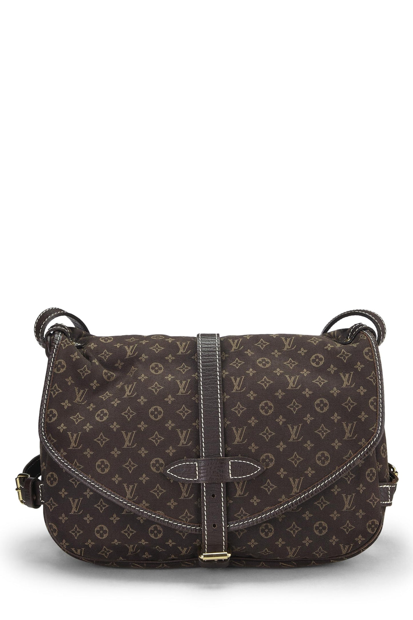 Louis Vuitton, Mini Lin Saumur 30 Monogram Marron d'occasion, Marron