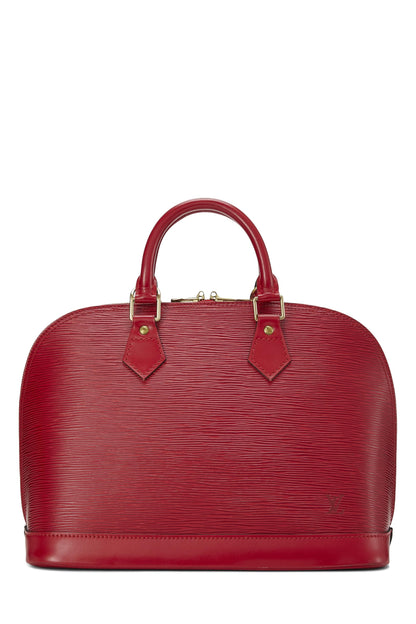 Louis Vuitton, Pre-Loved Red Epi Alma PM, Red