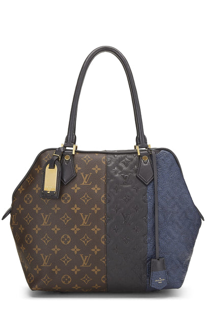 Louis Vuitton, sac fourre-tout Marine Blocks Monogram d'occasion, marron