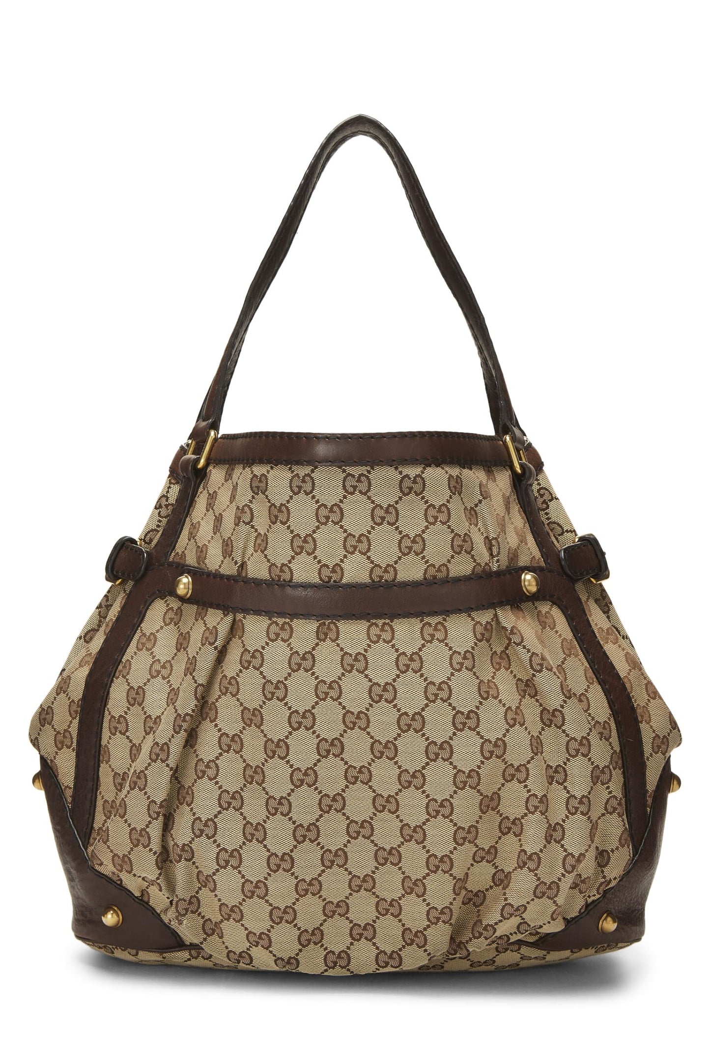 Gucci, sac fourre-tout Jockey en toile GG d'origine, grand modèle, marron