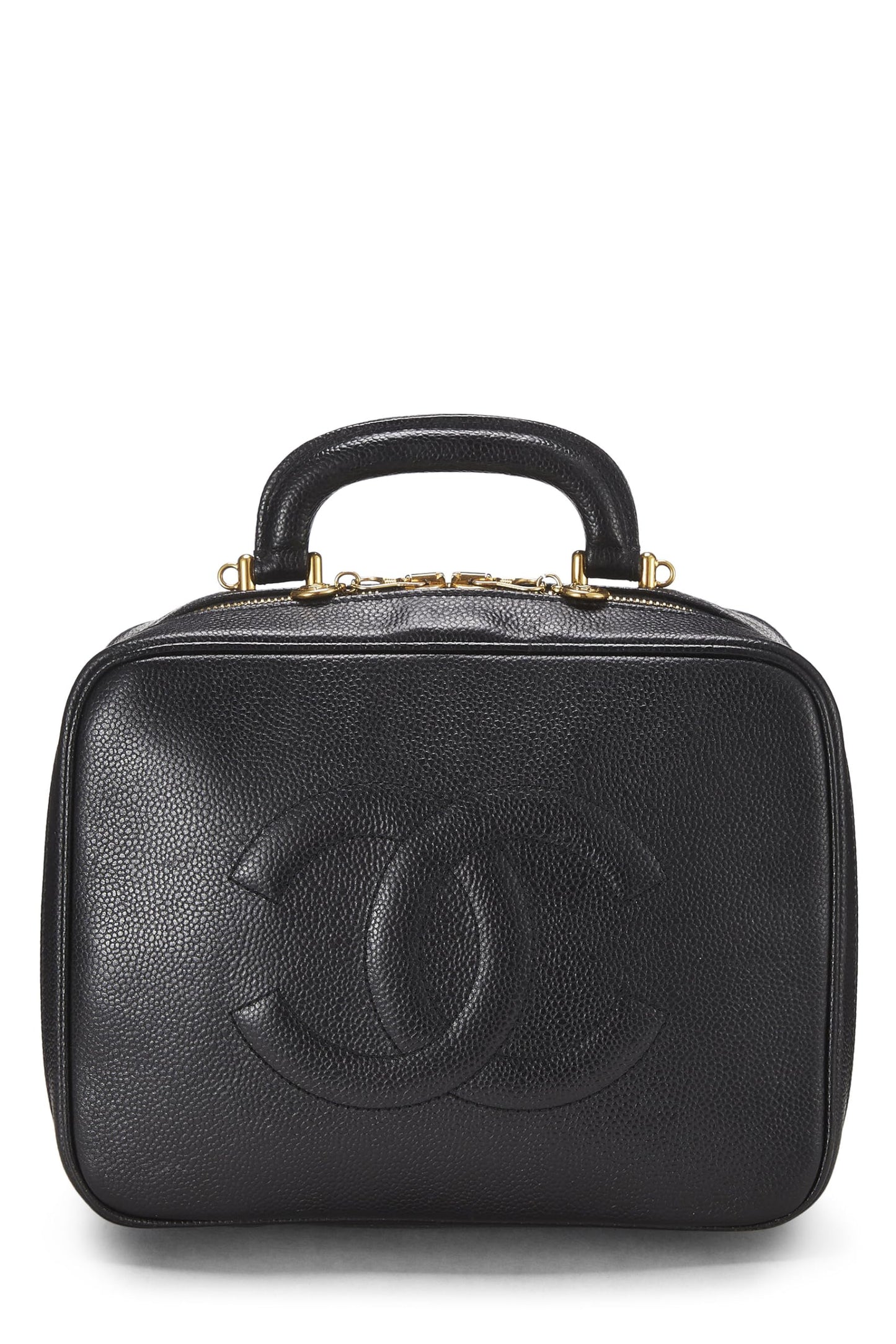 Chanel, Pre-Loved Black Caviar Lunch Box Vanity, Black