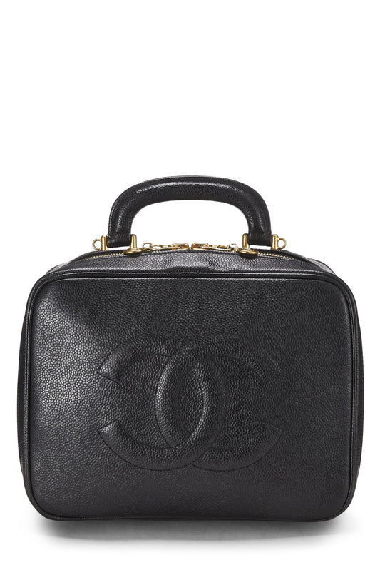 Chanel, Vanity Lunch Box Black Caviar d'occasion, noir