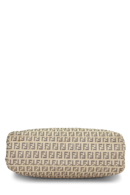 Fendi, sac fourre-tout en toile beige Zucchino, petit modèle, noir