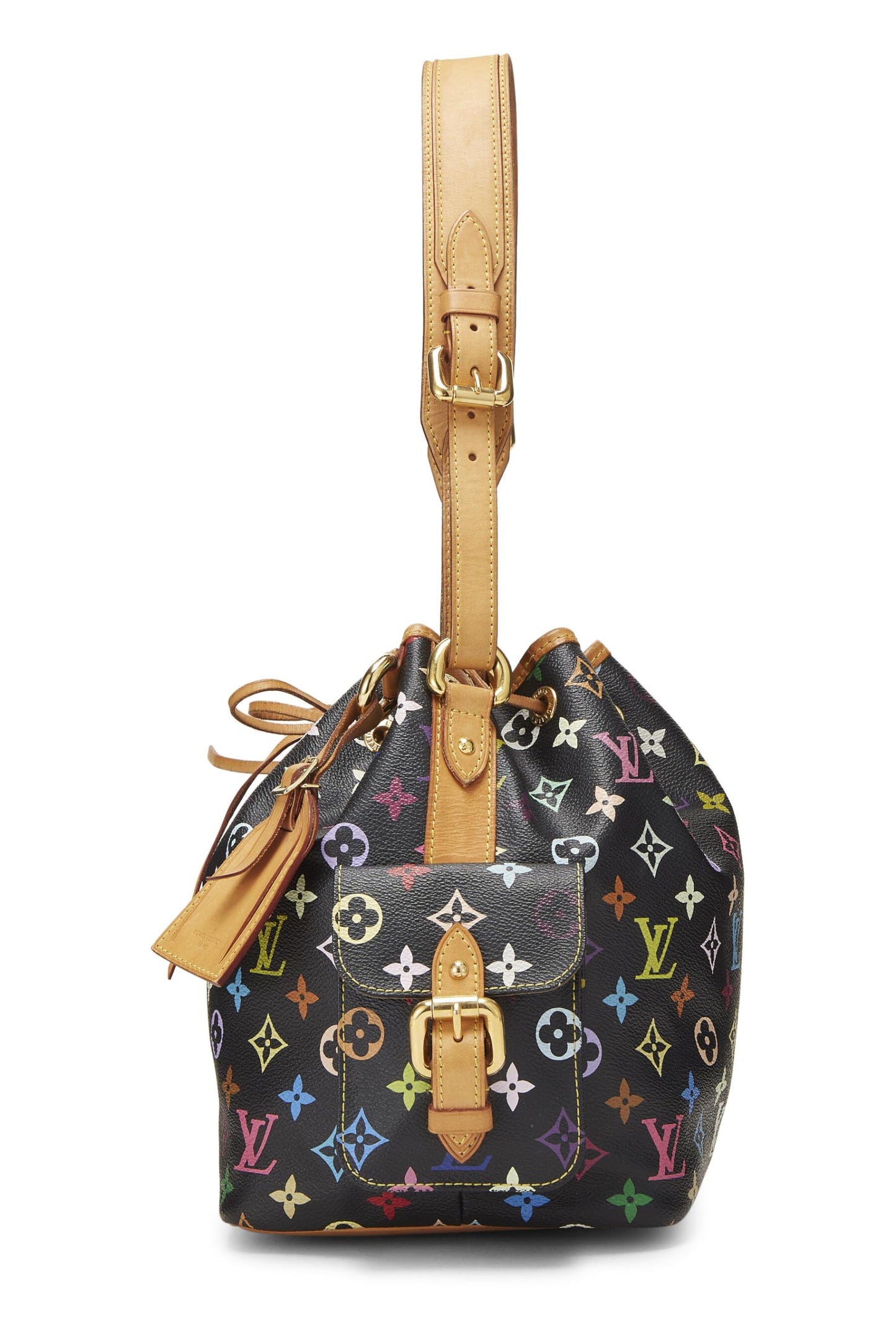 Louis Vuitton, Takashi Murakami x Louis Vuitton, sac Noe Petite Noir Monogram Multicolore, d'occasion