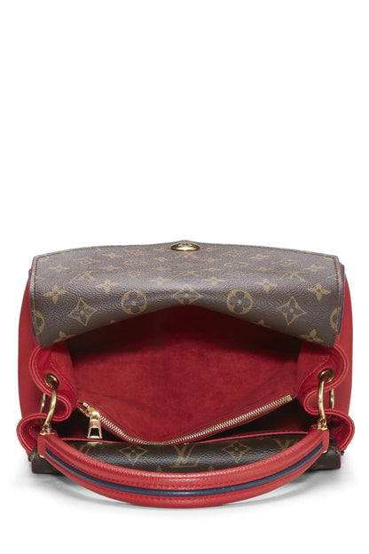 Louis Vuitton, Pre-Loved Red Monogram Leather Double V Bag, Red