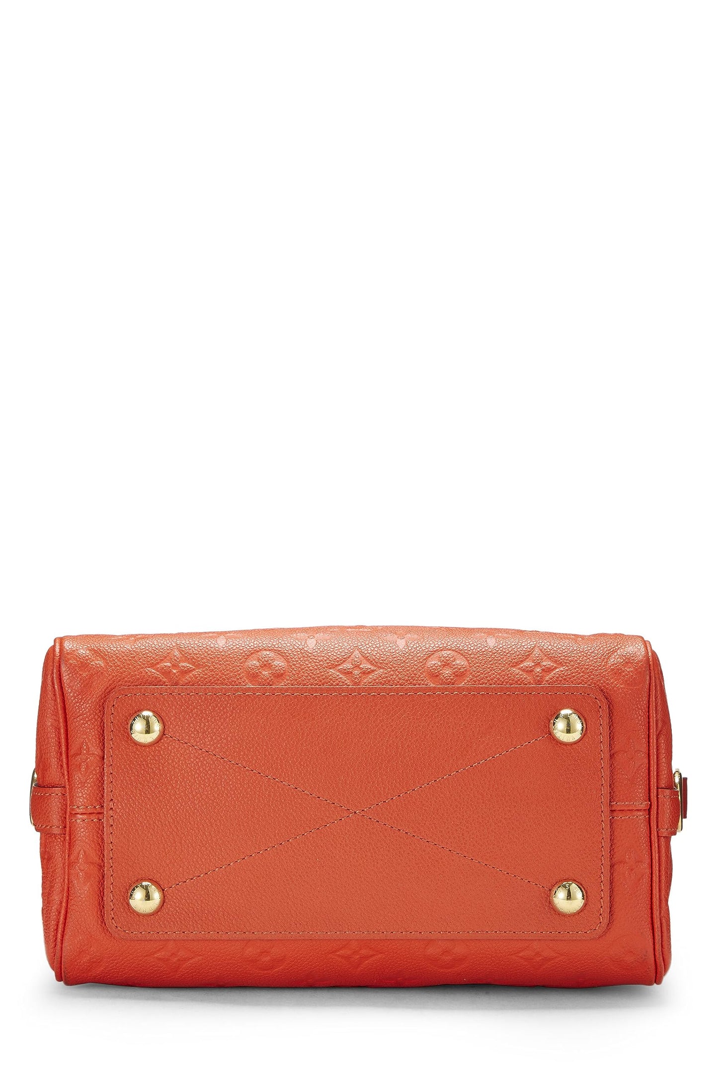 Louis Vuitton, Pre-Loved Orange Monogram Empreinte Speedy Bandouliere 25, Orange