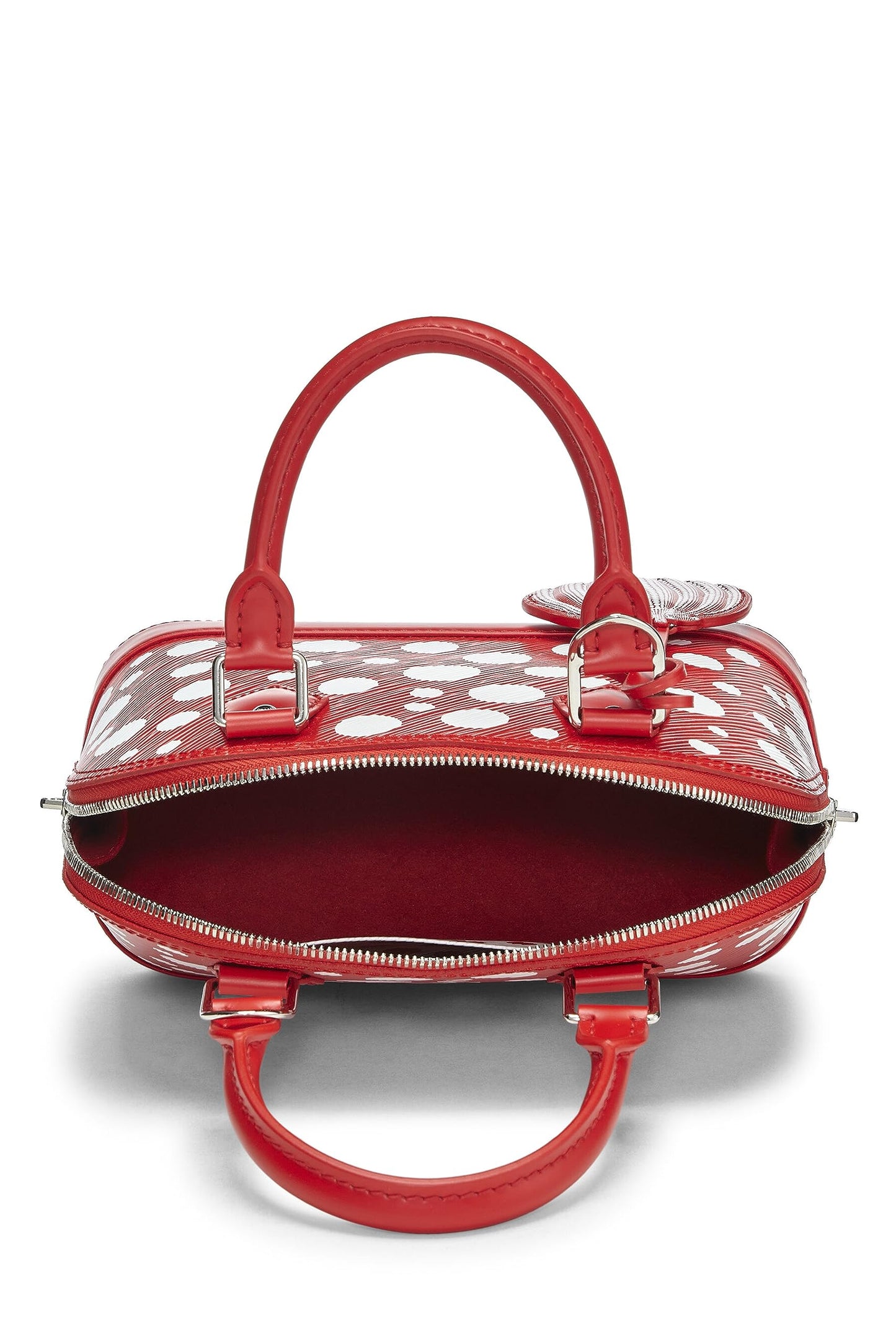 Louis Vuitton, Alma BB Infinity Dots en cuir épi rouge Yayoi Kusama x Louis Vuitton d'occasion, Rouge Blanc