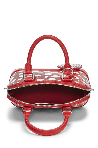 Louis Vuitton, Alma BB Infinity Dots en cuir épi rouge Yayoi Kusama x Louis Vuitton d'occasion, Rouge Blanc