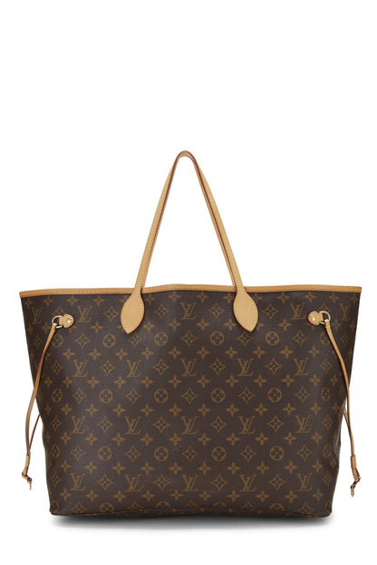 Louis Vuitton, Neverfull GM NM de lona con monograma de frambuesa pre-amado, rosa