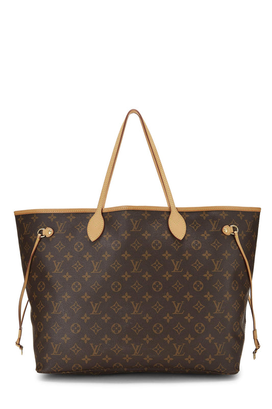 Louis Vuitton, Neverfull GM NM en toile Monogram framboise d'occasion, rose