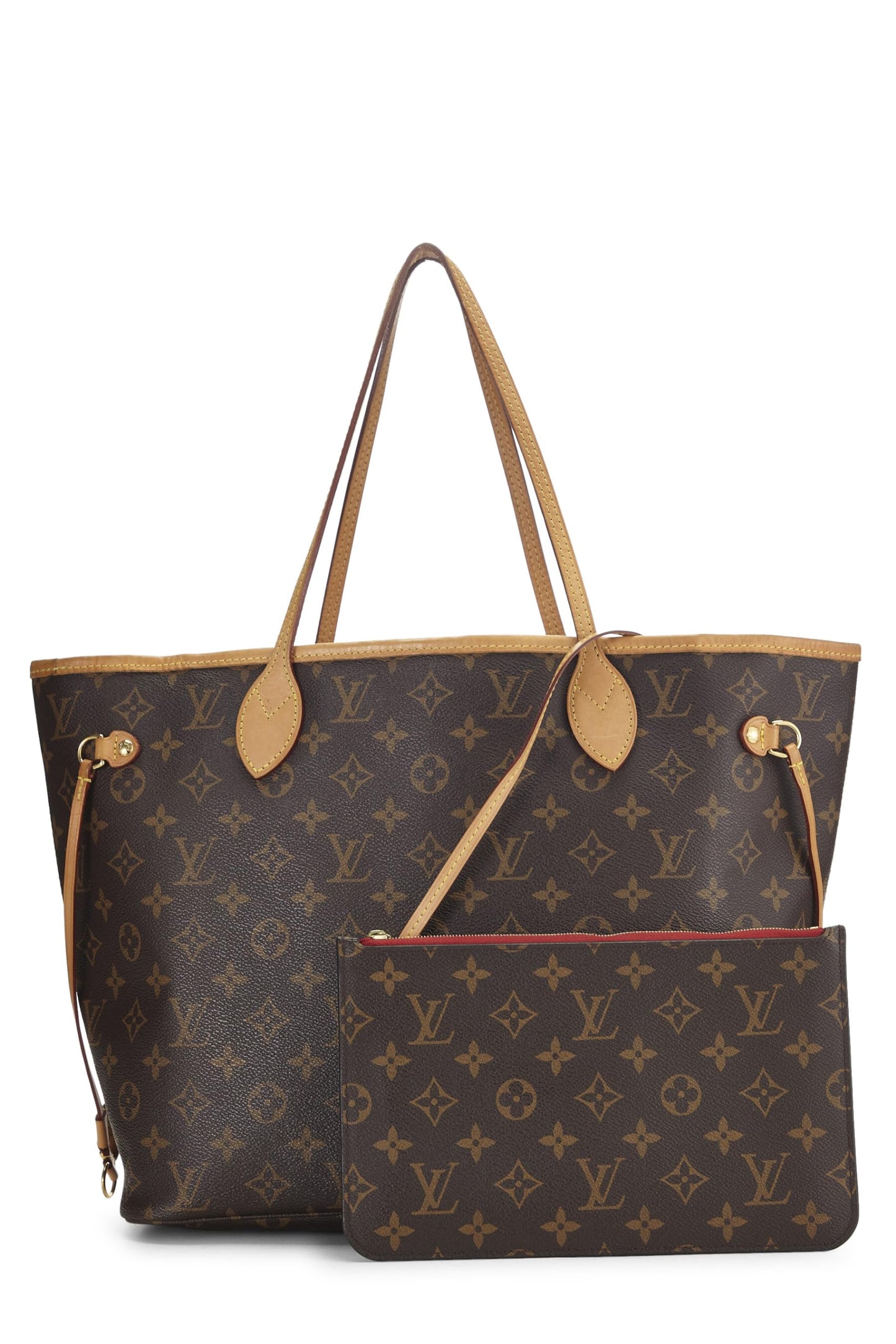 Louis Vuitton, Pre-Loved Monogram Canvas Neverfull MM NM, Red