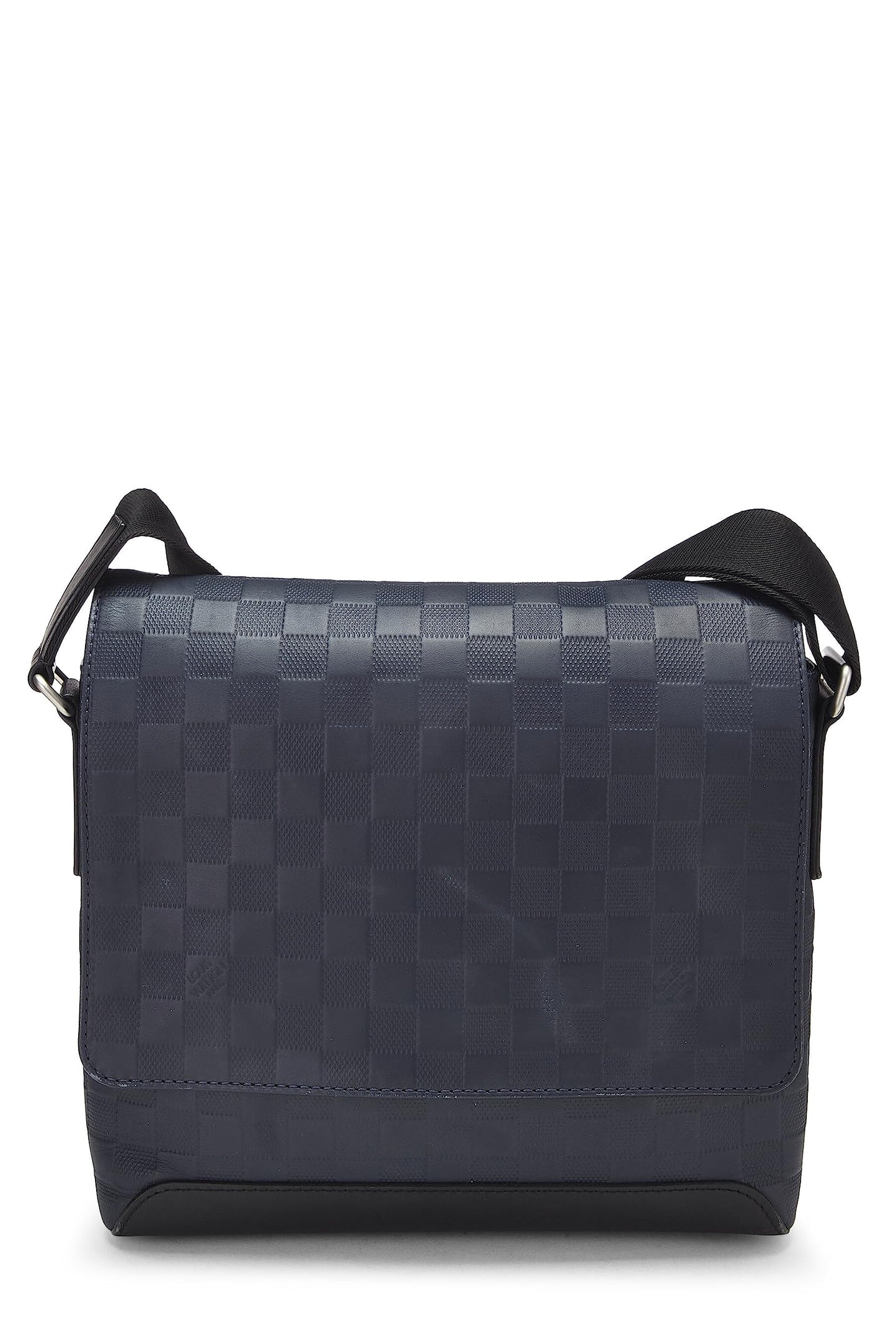 Louis Vuitton, Pre-Loved Navy Damier Infini District Messenger PM, Navy