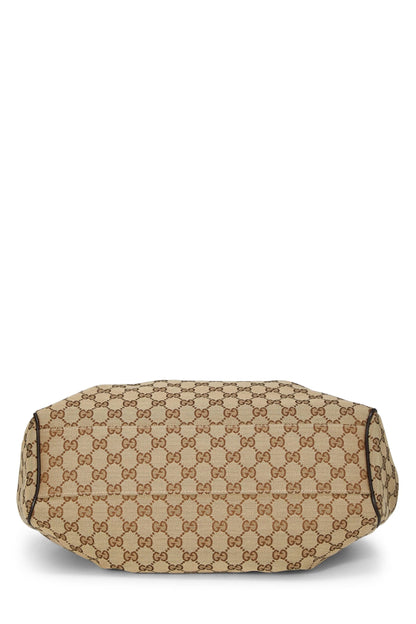 Gucci, sac fourre-tout Sukey en toile GG d'origine d'occasion, marron