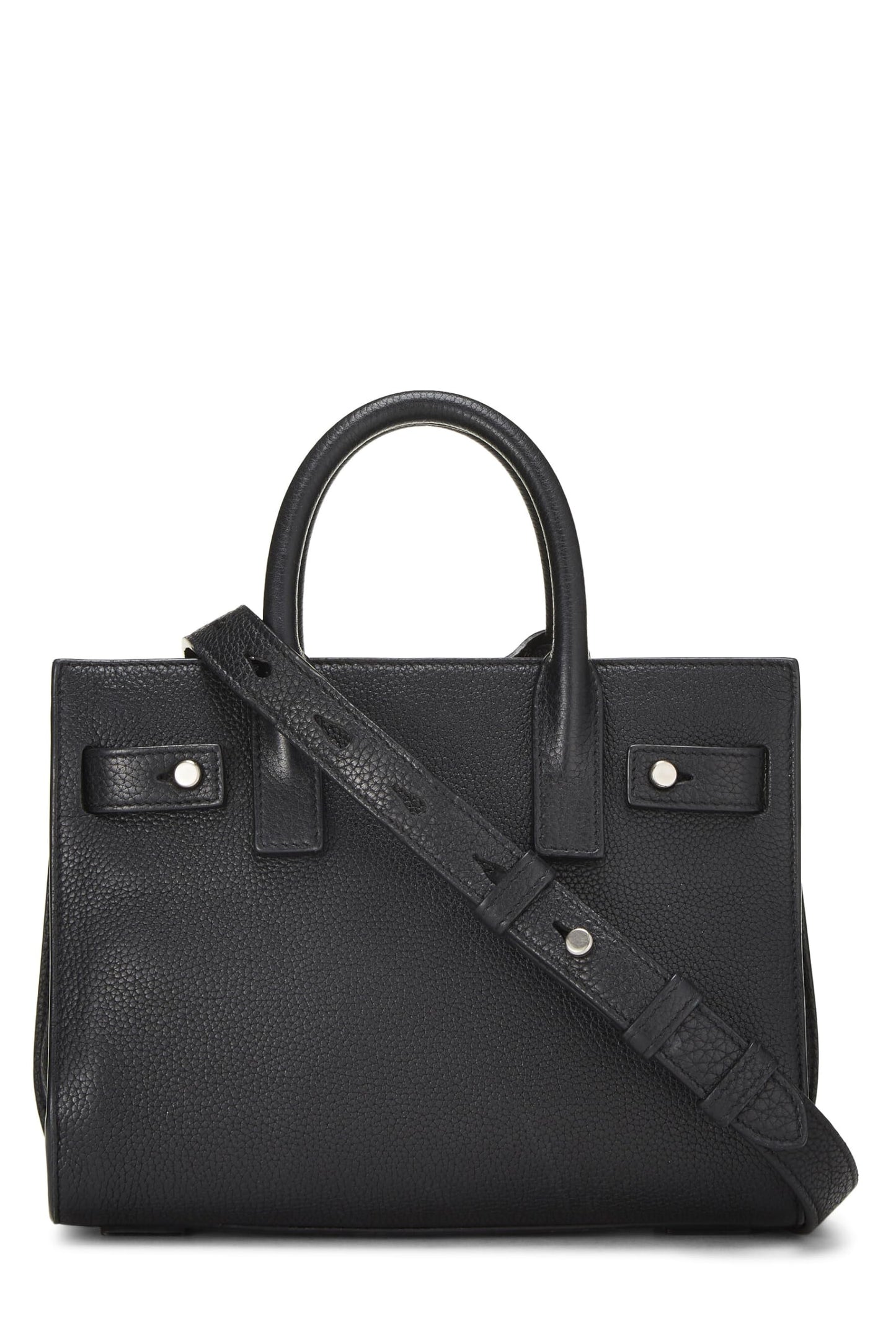 Yves Saint Laurent, Sac De Jour de piel de becerro negra Pre-Loved, Negro