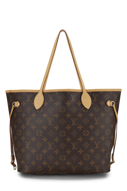 Louis Vuitton, Neo Neverfull MM en toile Monogram bordeaux d'occasion, rouge