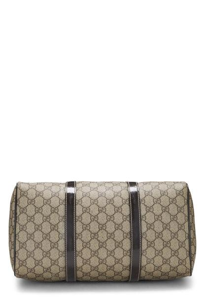 Gucci, sac Boston Joy en toile suprême GG d'origine d'occasion, marron