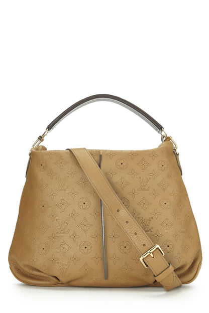 Louis Vuitton, Monograma beige Mahina Selene PM Pre-Loved, Beige