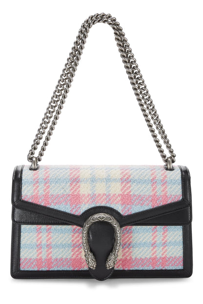 Gucci, sac à bandoulière Dionysus en tweed multicolore d'occasion, petit modèle, multicolore