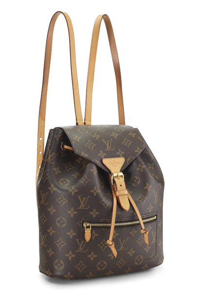 Louis Vuitton, Montsouris MM NM en toile monogram d'occasion, marron